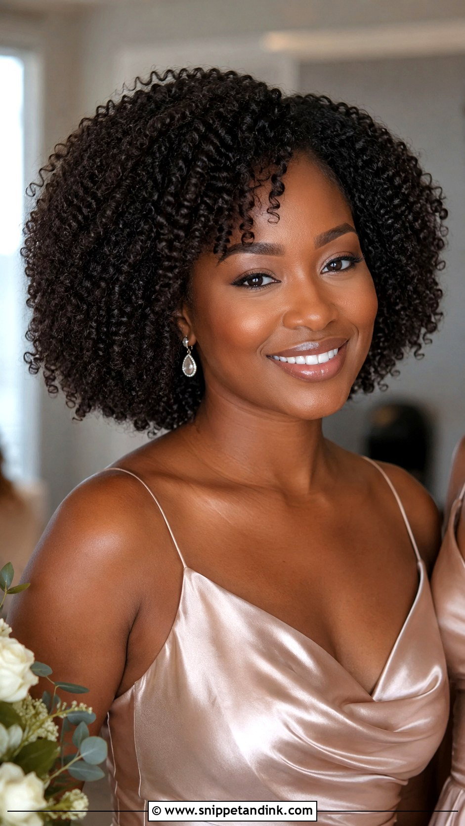 Natural Curly Bridesmaid Hair - Snippet and Ink - 20 Bridesmaid Hairstyles for Curly Hair
