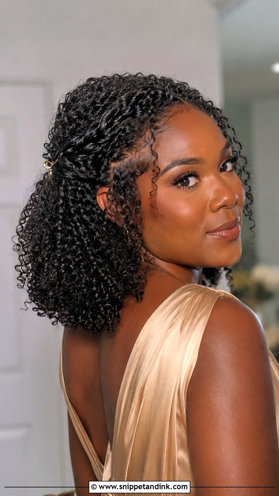 Natural Curly Bridesmaid Hair - Snippet and Ink - 20 Curled Bridesmaid Hair Ideas