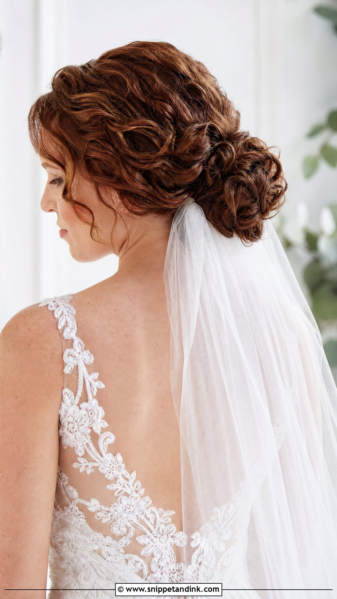 Natural Curly Hair Wedding Low Bun - Snippet and Ink - 20 Natural Curly Hair Wedding Hairstyles