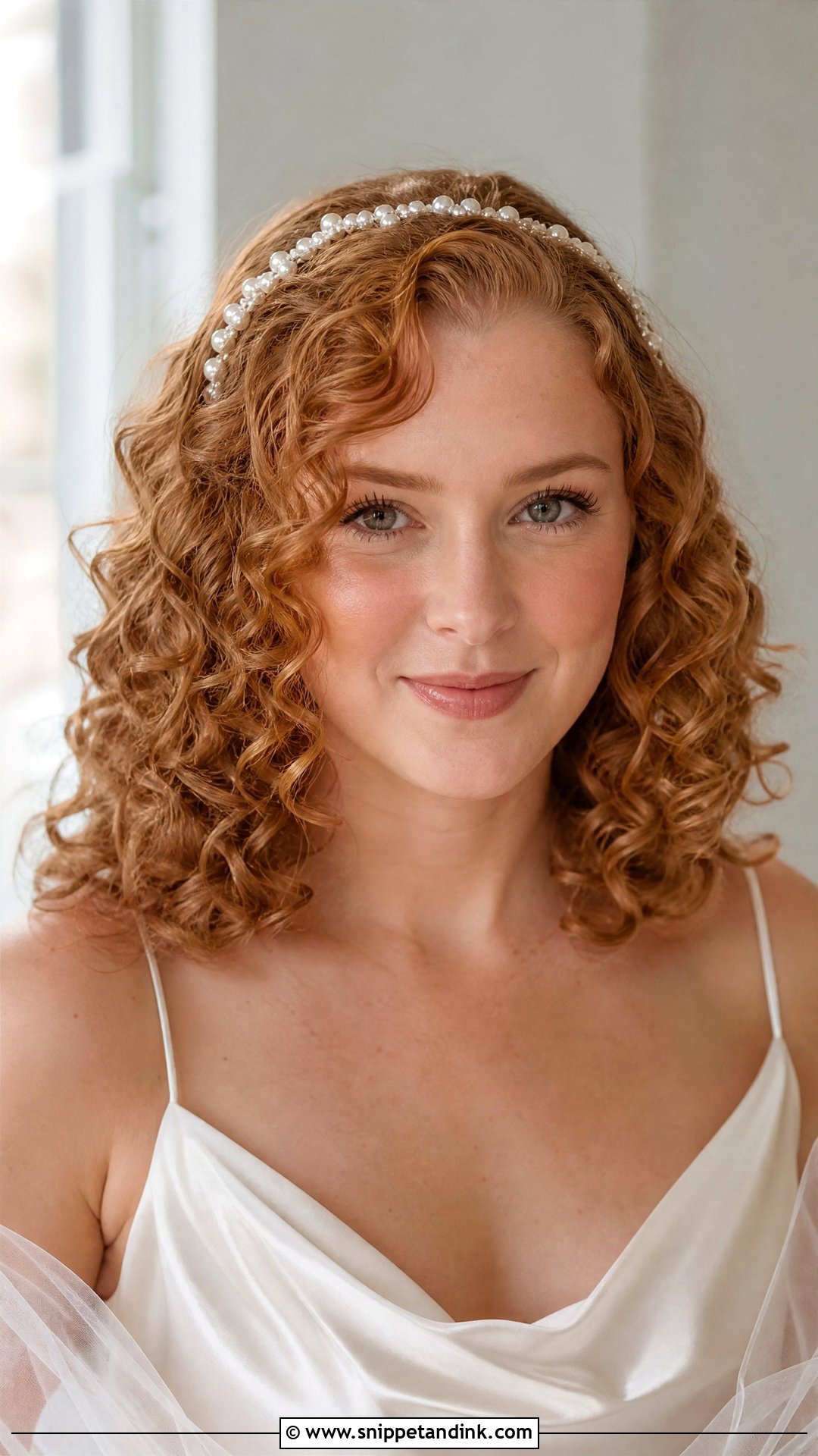 Natural Curly Hair Wedding With Headband - Snippet and Ink - 20 Natural Curly Hair Wedding Hairstyles