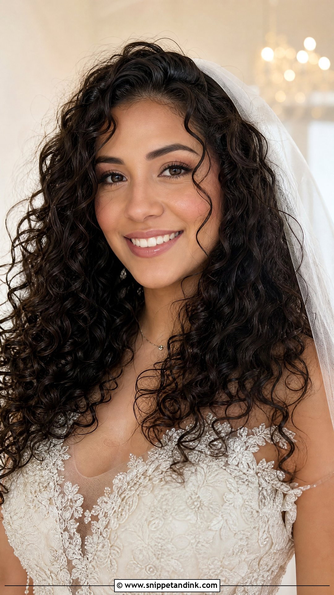 Natural Curly Wedding Hair Down - Snippet and Ink - 15 Curls Hair Styles for Wedding
