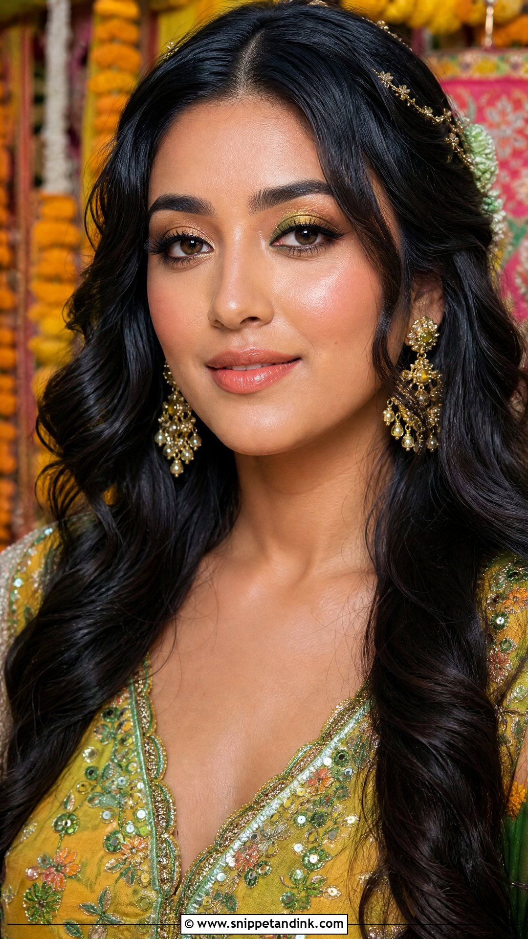 Natural Desi Bridal Makeup For Mehndi - Snippet and Ink - 20 Natural Desi Bridal Makeup Ideas