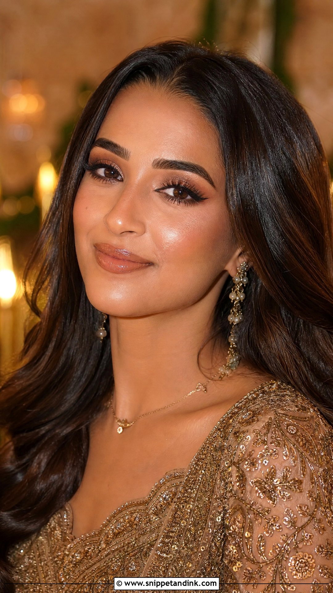 Natural Desi Bridal Makeup With Bronze Glow - Snippet and Ink - 20 Natural Desi Bridal Makeup Ideas