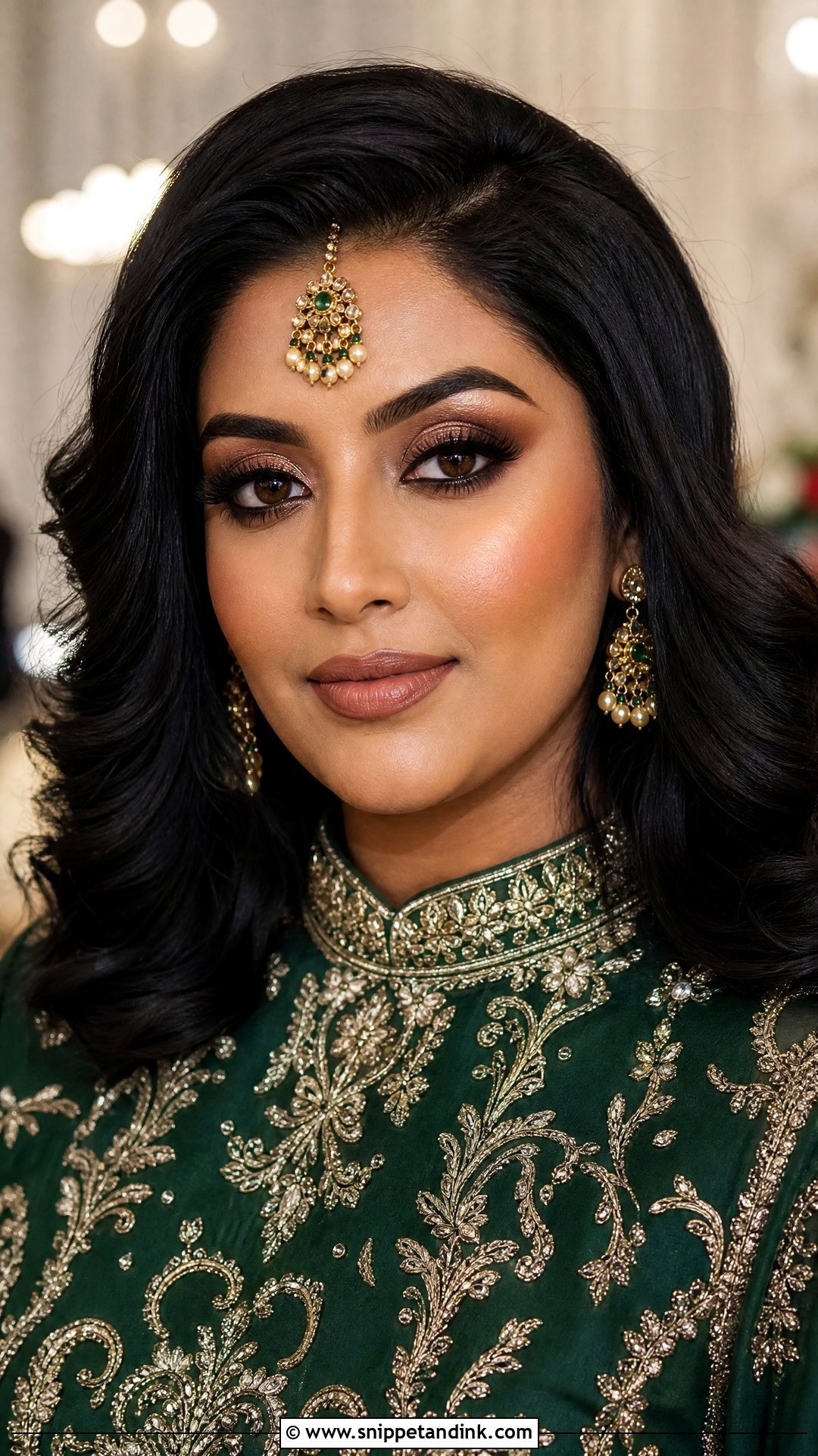 Natural Desi Bridal Makeup With Brown Smokey Eyes - Snippet and Ink - 20 Natural Desi Bridal Makeup Ideas