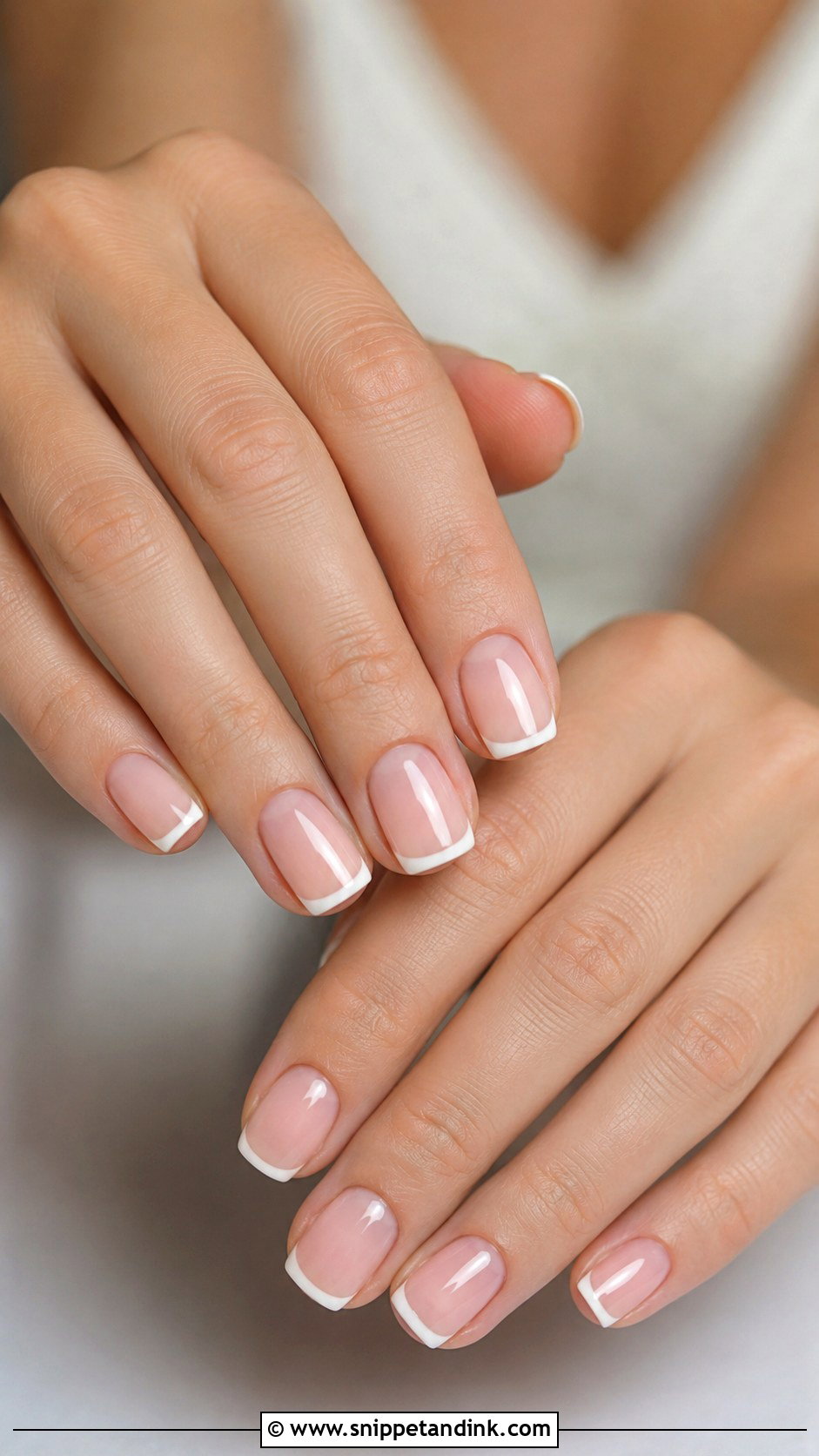 Natural French Nails for Wedding - Snippet and Ink - 20 Natural Nails for Wedding