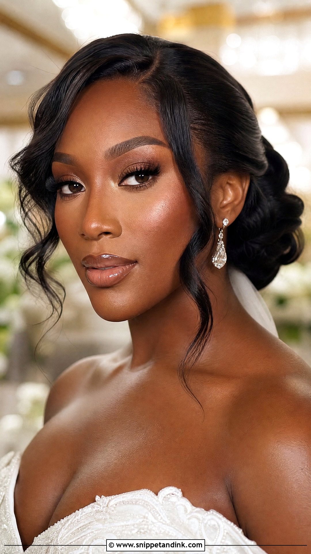 Natural Glam Black Bridal Makeup - Snippet and Ink - 20 Black Bridal Makeup Dark Skin Natural Looks