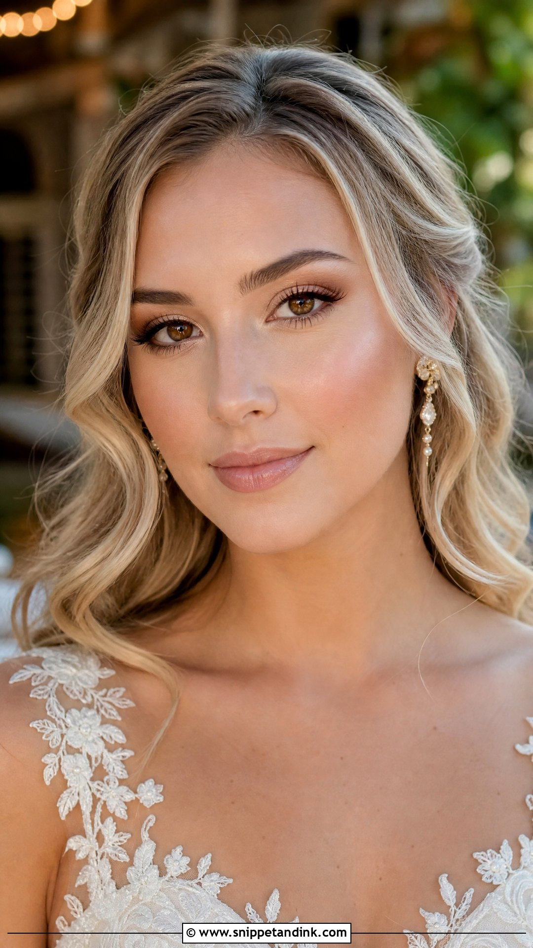 Natural Glam Bridal Makeup For Brown Eyes - Snippet and Ink - 20 Glam Bridal Makeup for Brown Eyes