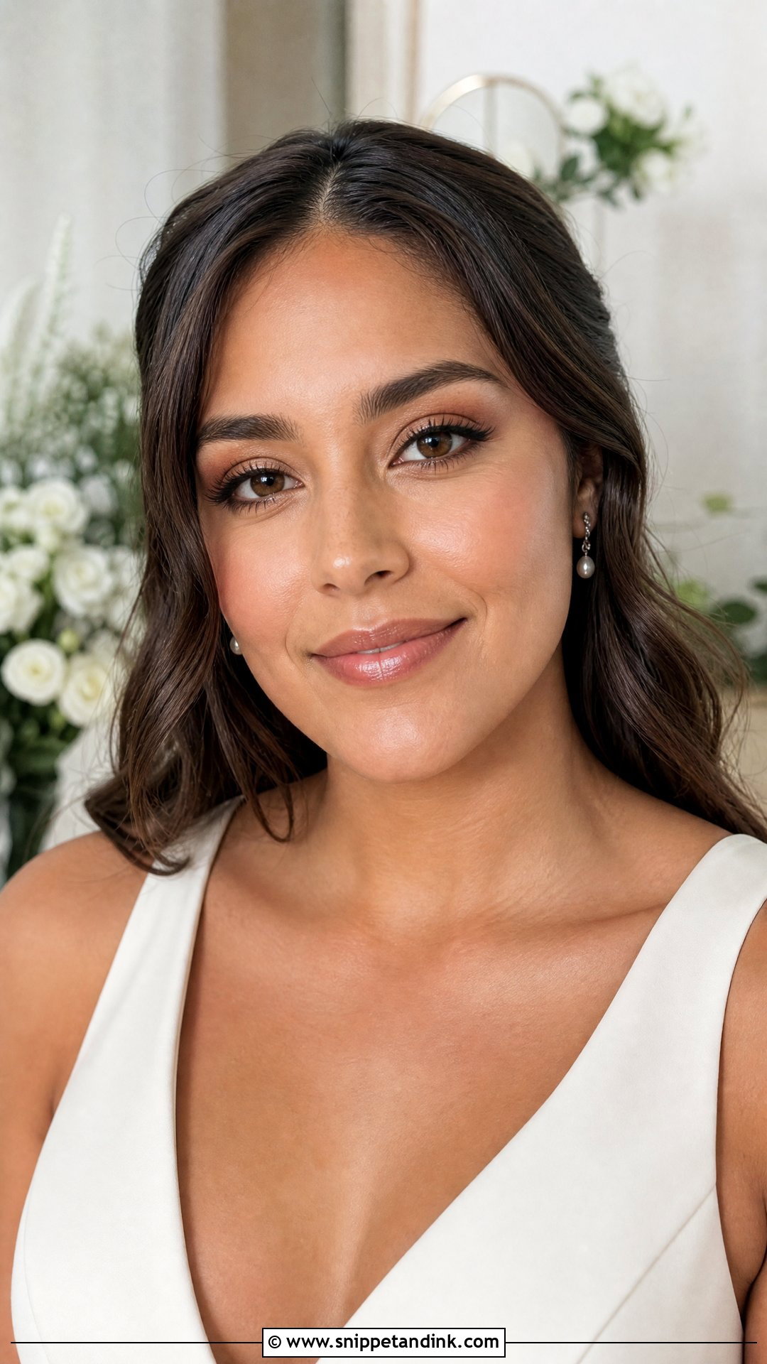 Natural Glam Bride Makeup - Snippet and Ink - 35 Glam Bride Makeup Ideas