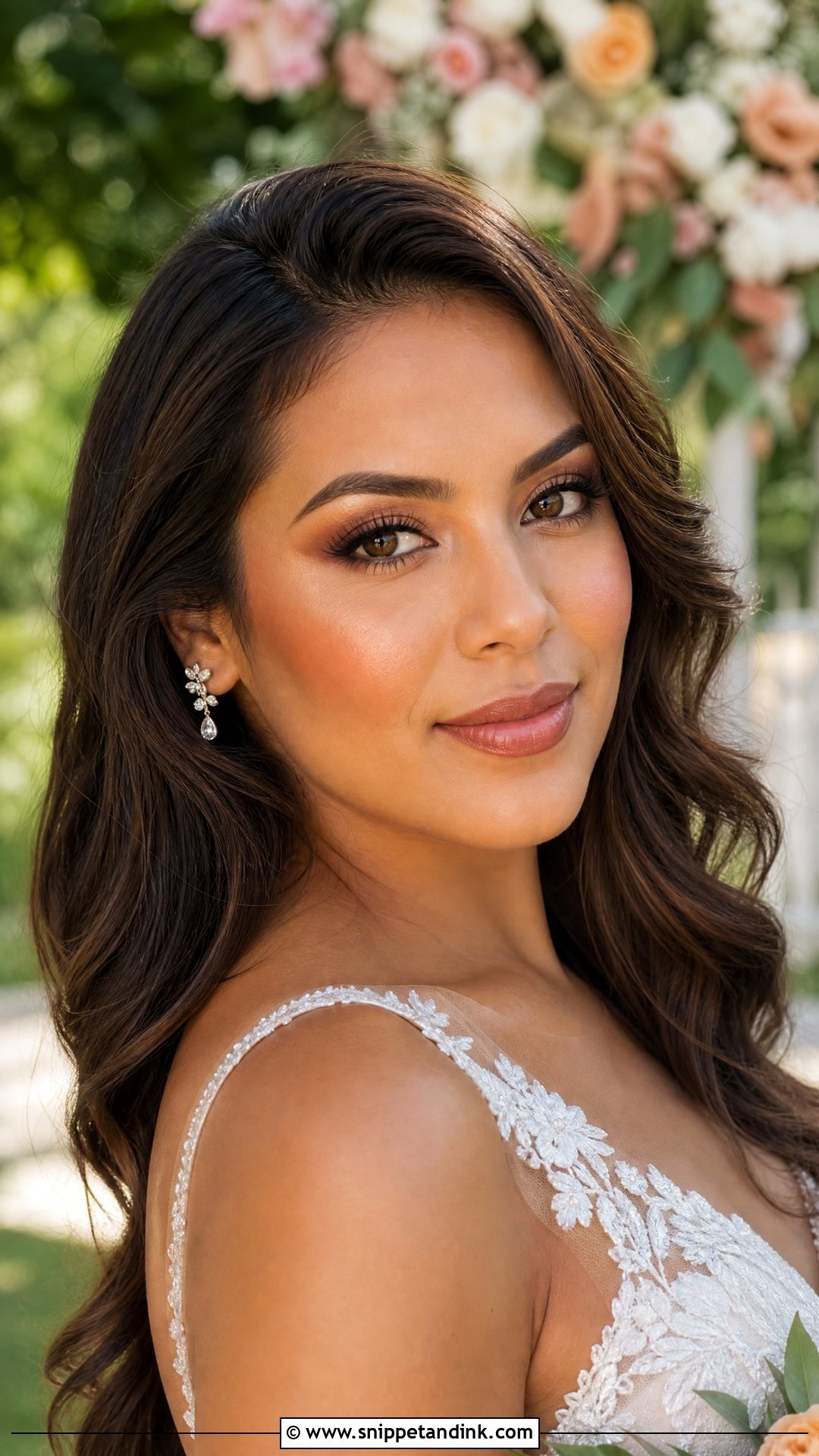 Natural Glam Makeup For Brown Eyes - Snippet and Ink - 25 Natural Glam Wedding Make Up Ideas