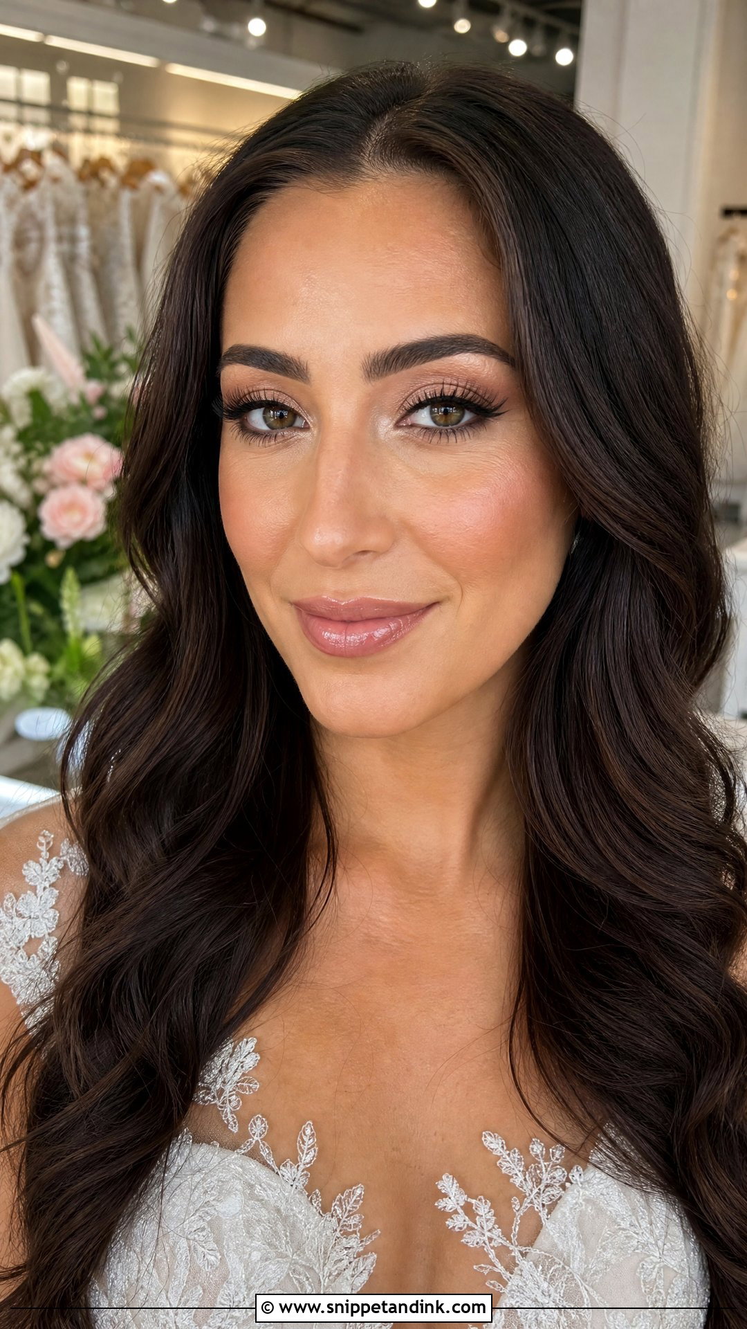 Natural Glam Makeup With Wispy Lashes - Snippet and Ink - 25 Natural Glam Wedding Make Up Ideas