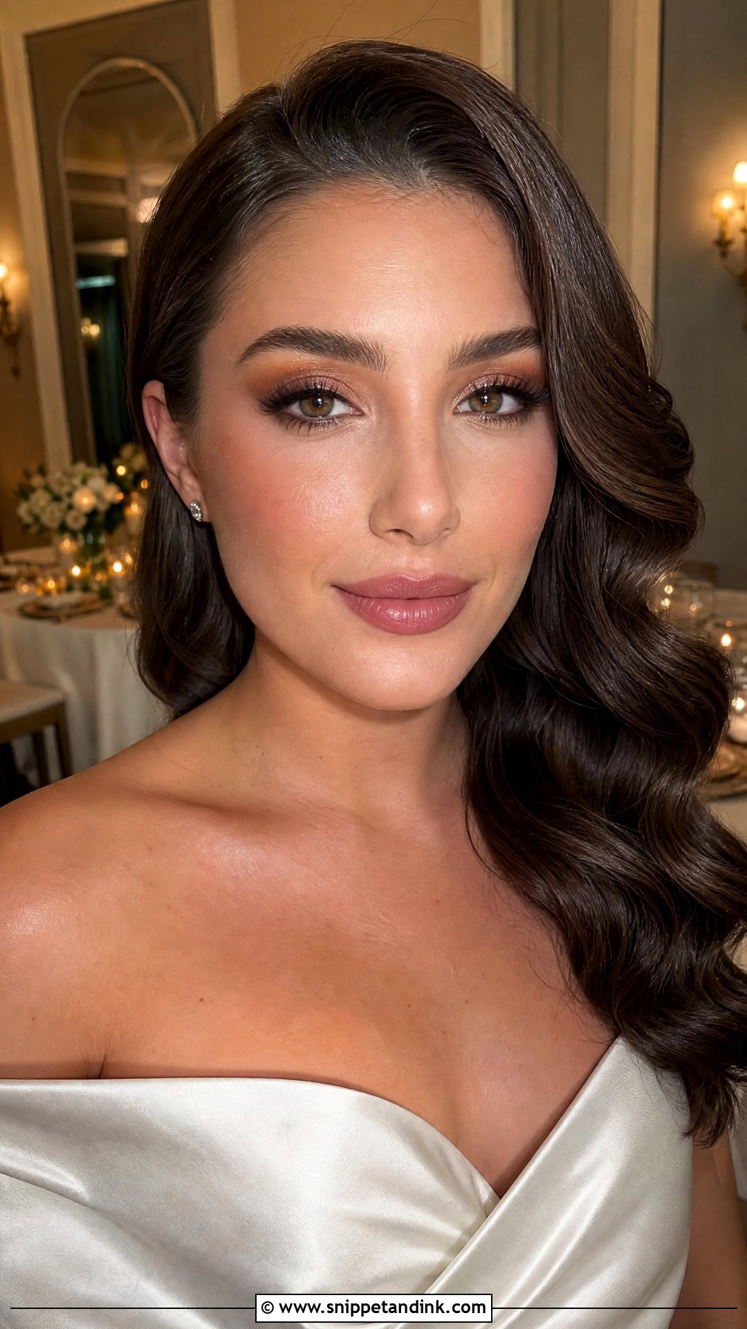 Natural Glam Wedding Makeup For Evening Wedding - Snippet and Ink - 30 Natural Glam Wedding Makeup Ideas