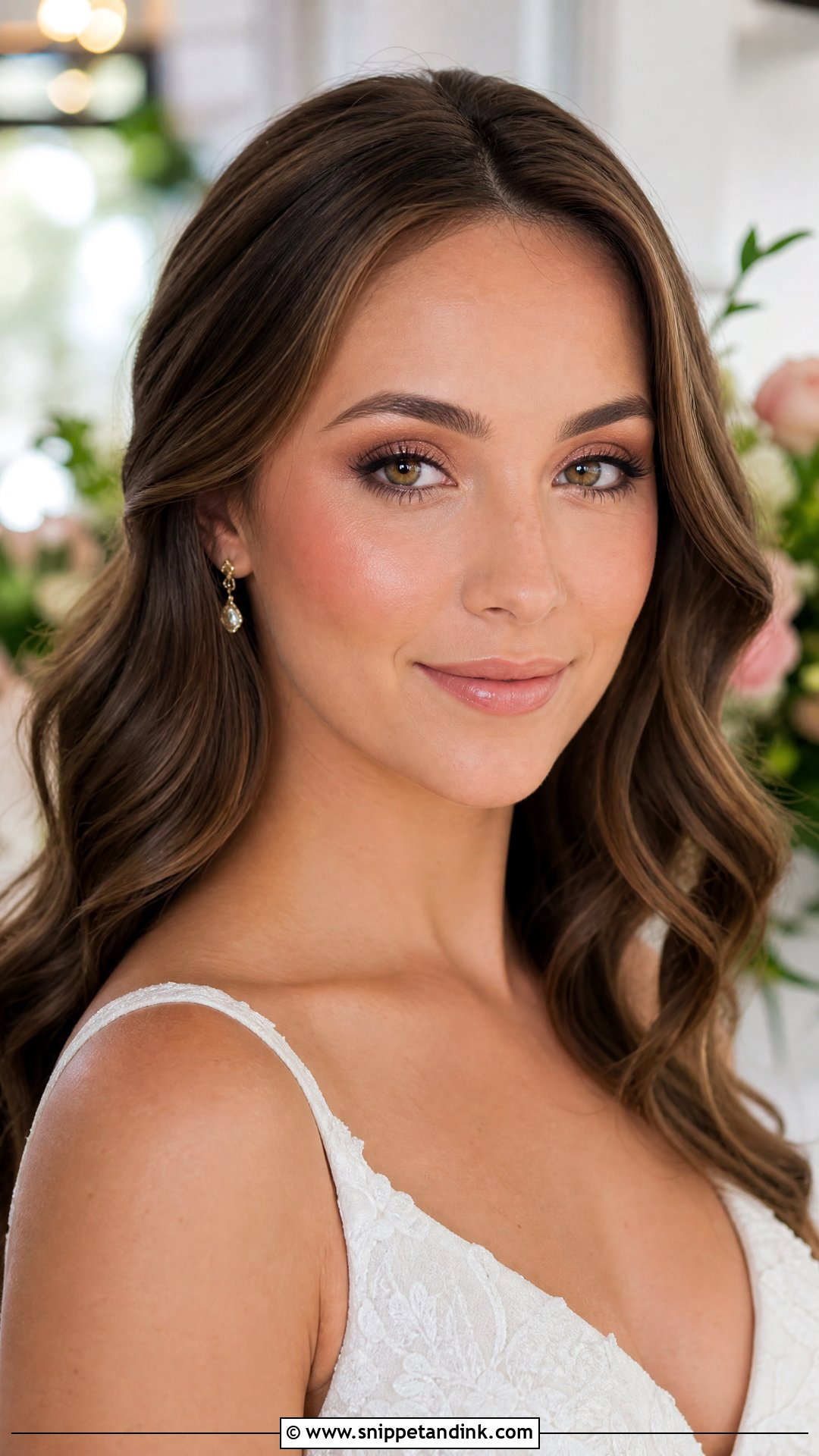 Natural Glam Wedding Makeup For Hazel Eyes - Snippet and Ink - 30 Natural Glam Wedding Makeup Ideas