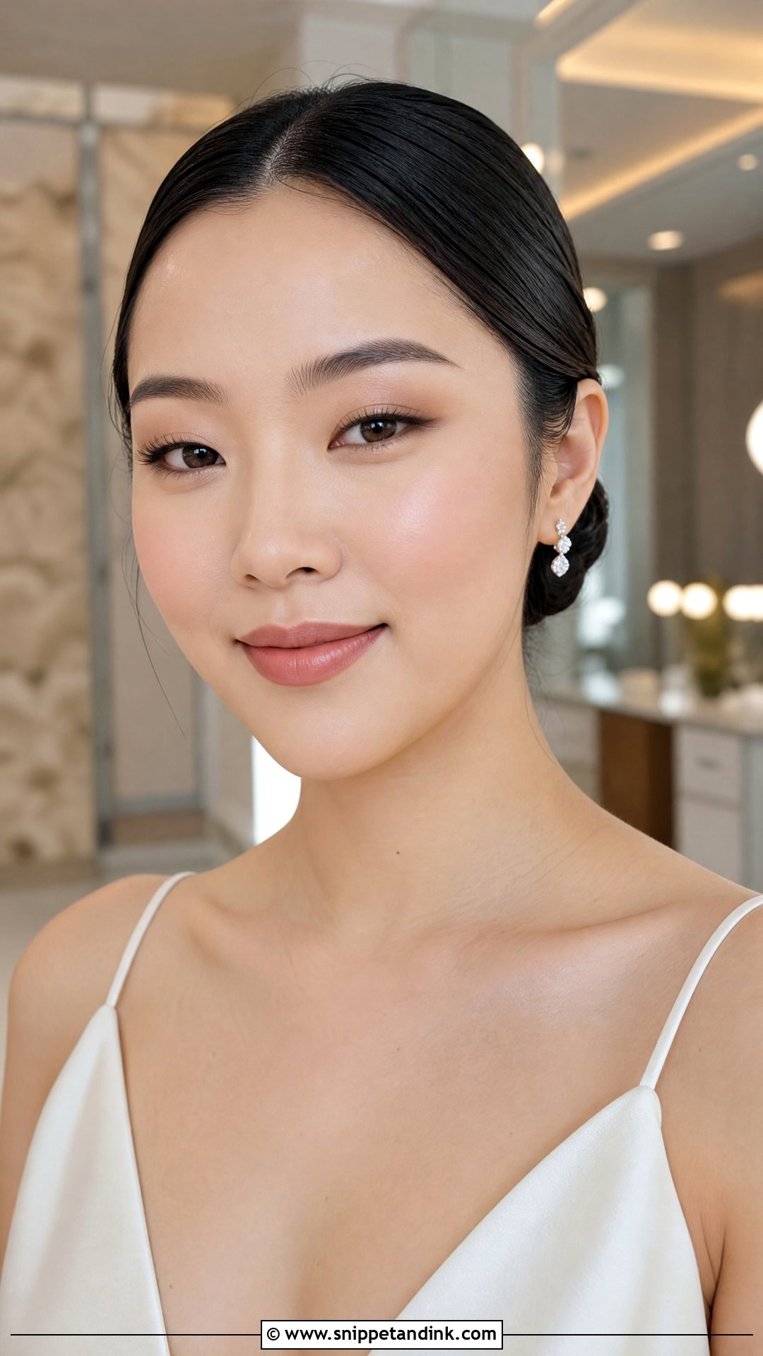 Natural Glam Wedding Makeup For Monolid Eyes - Snippet and Ink - 30 Natural Glam Wedding Makeup Ideas