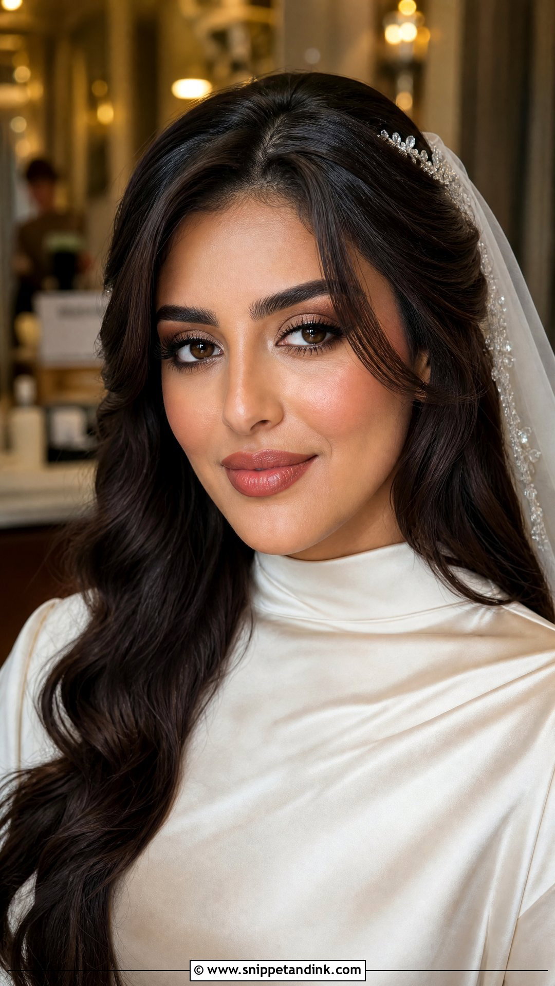 Natural Glam Wedding Makeup For Olive Skin - Snippet and Ink - 30 Natural Glam Wedding Makeup Ideas