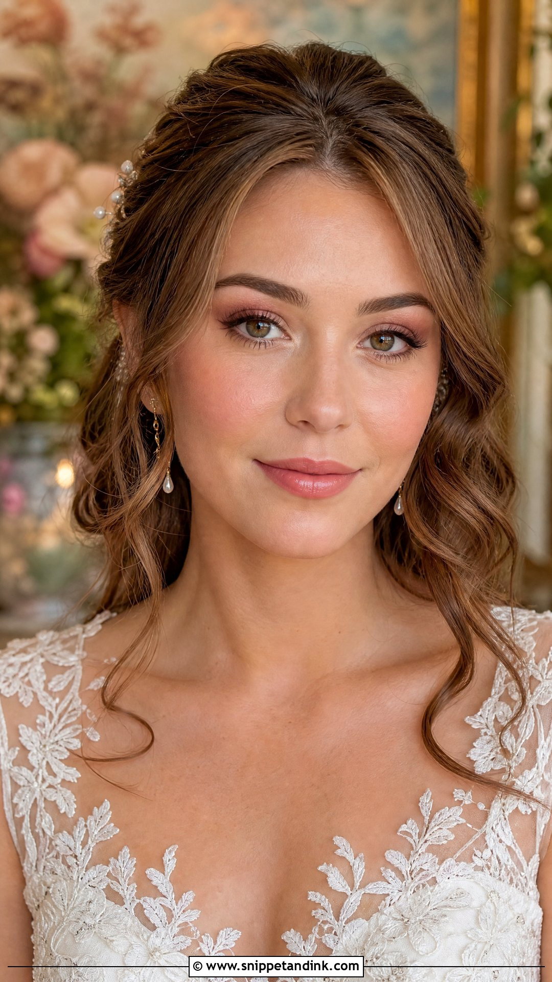 Natural Glam Wedding Makeup With Rosy Cheeks - Snippet and Ink - 30 Natural Glam Wedding Makeup Ideas