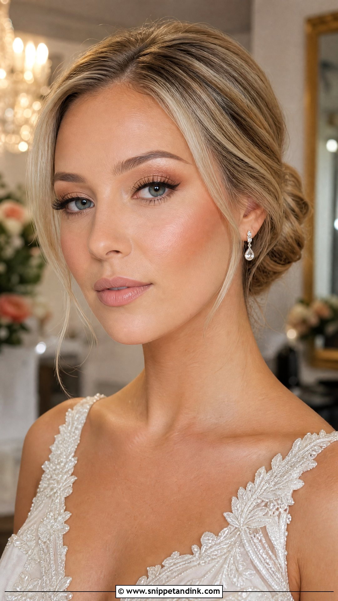Natural Glam Wedding Makeup With Soft Contour - Snippet and Ink - 30 Natural Glam Wedding Makeup Ideas