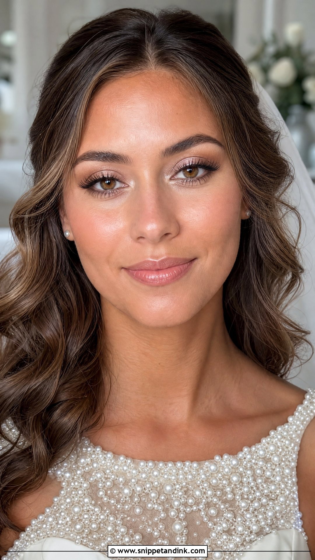 Natural Glam Wedding Makeup With Soft Lashes For Blue Eyes - Snippet and Ink - 25 Natural Glam Wedding Makeup for Blue Eyes