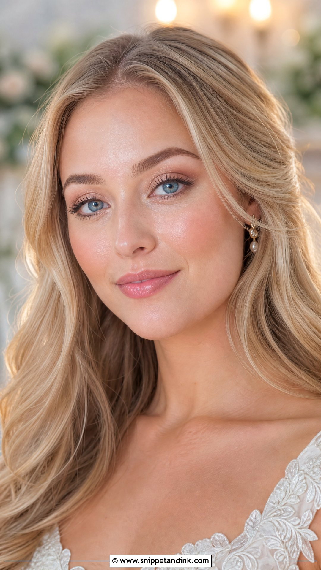 Natural Glowy Bridal Makeup For Blue Eyes - Snippet and Ink - 20 Glowy Bridal Makeup for Blue Eyes