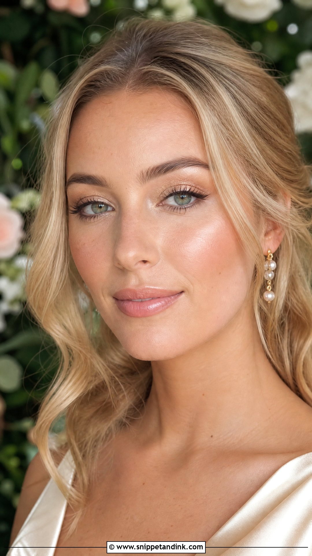 Natural Glowy Wedding Makeup For Green Eyes - Snippet and Ink - 20 Glowy Wedding Makeup for Green Eyes