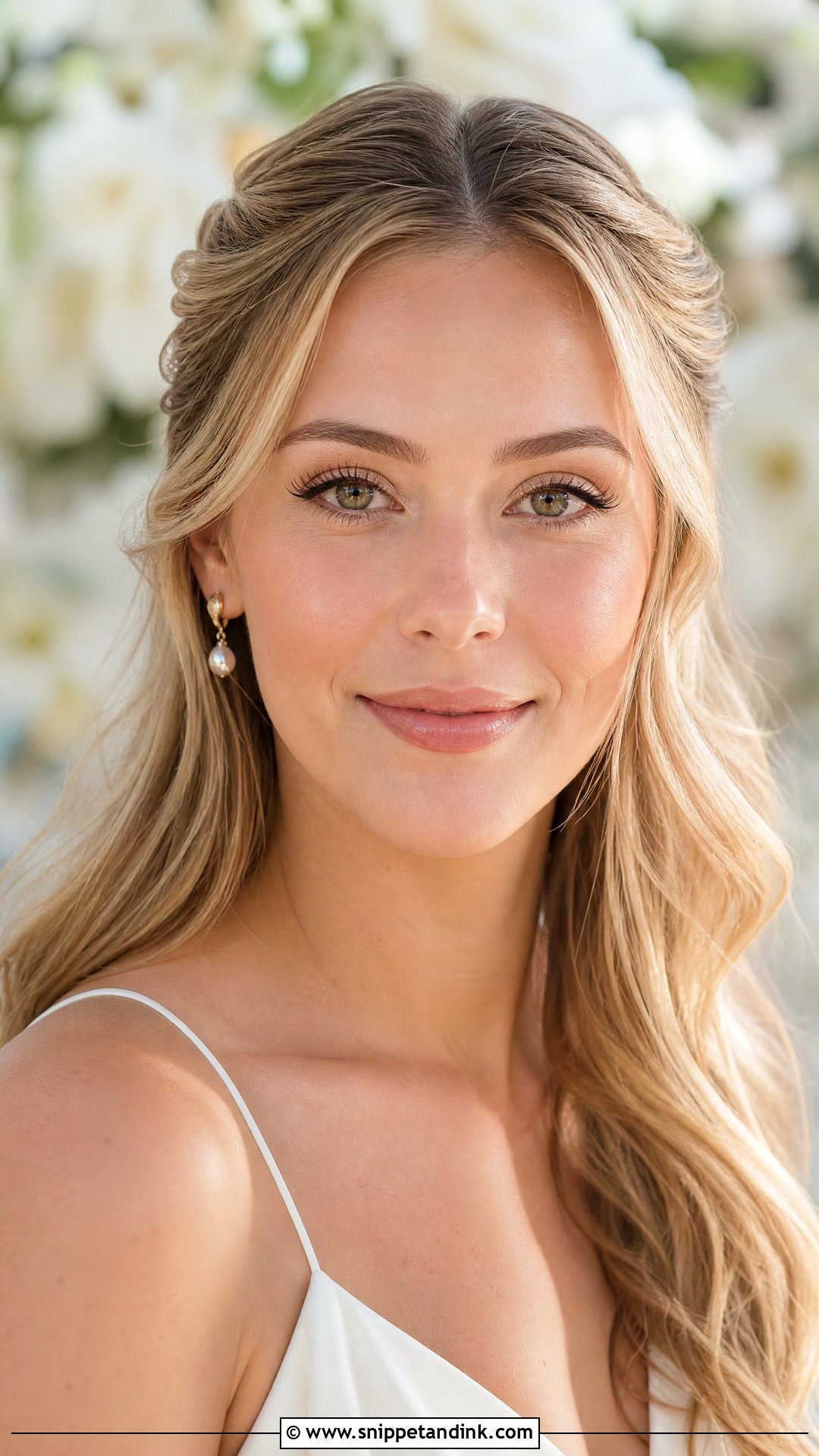 Natural Gold Bridal Makeup - Snippet and Ink - 20 Gold Bridal Makeup Ideas