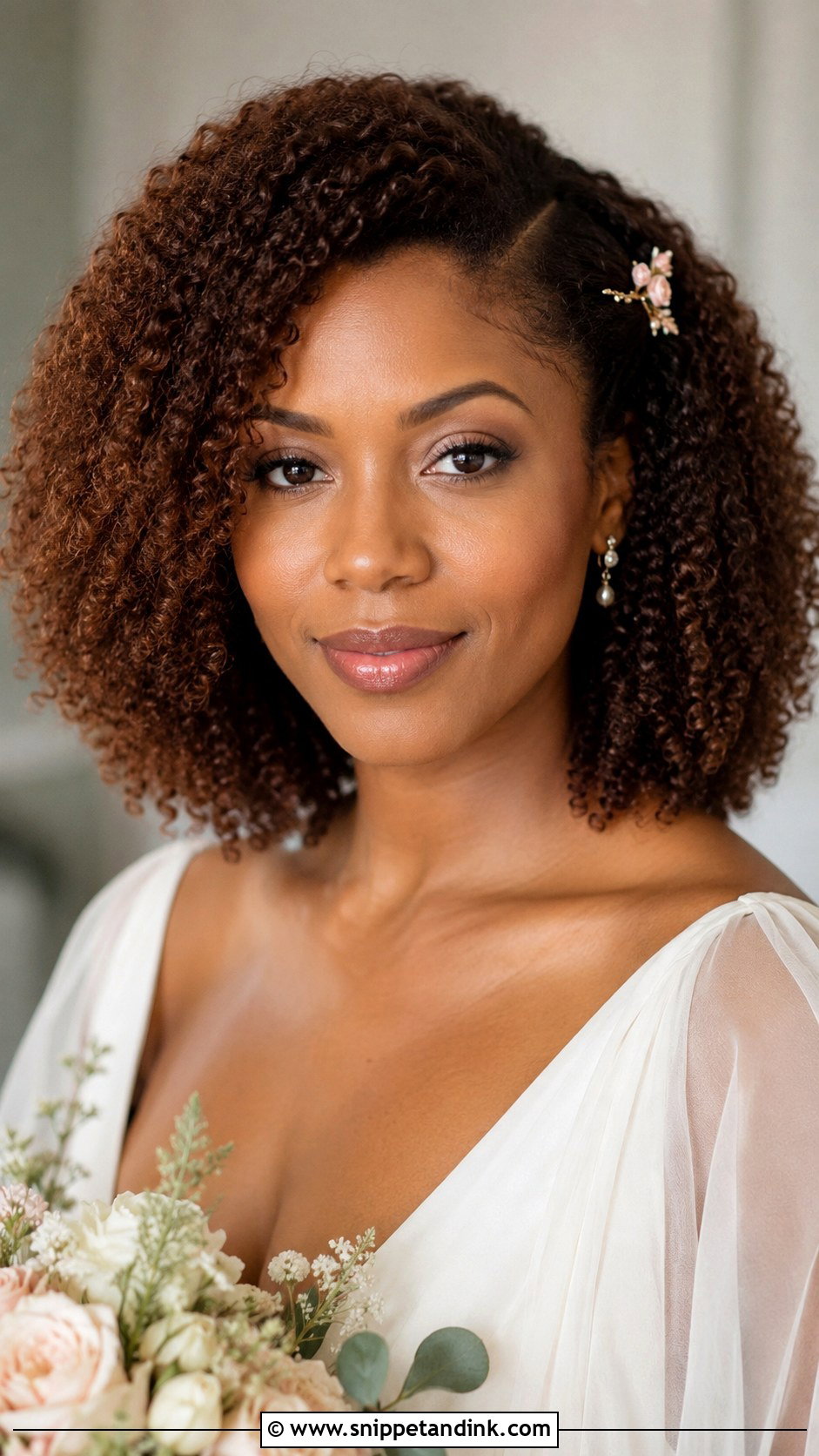 Natural Hair Bridal Twist Out - Snippet and Ink - 15 Natural Hair Bridal Styles