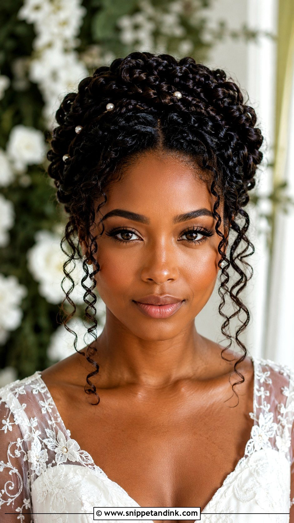 Natural Hair Bride Goddess Braids - Snippet and Ink - 25 Natural Hair Brides Ideas