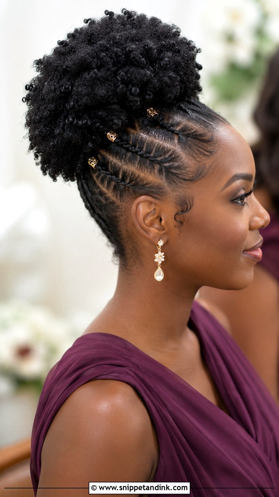 Natural Hair Bridesmaid Hairstyle - Snippet and Ink - 20 Bridesmaid Looks Hairstyles
