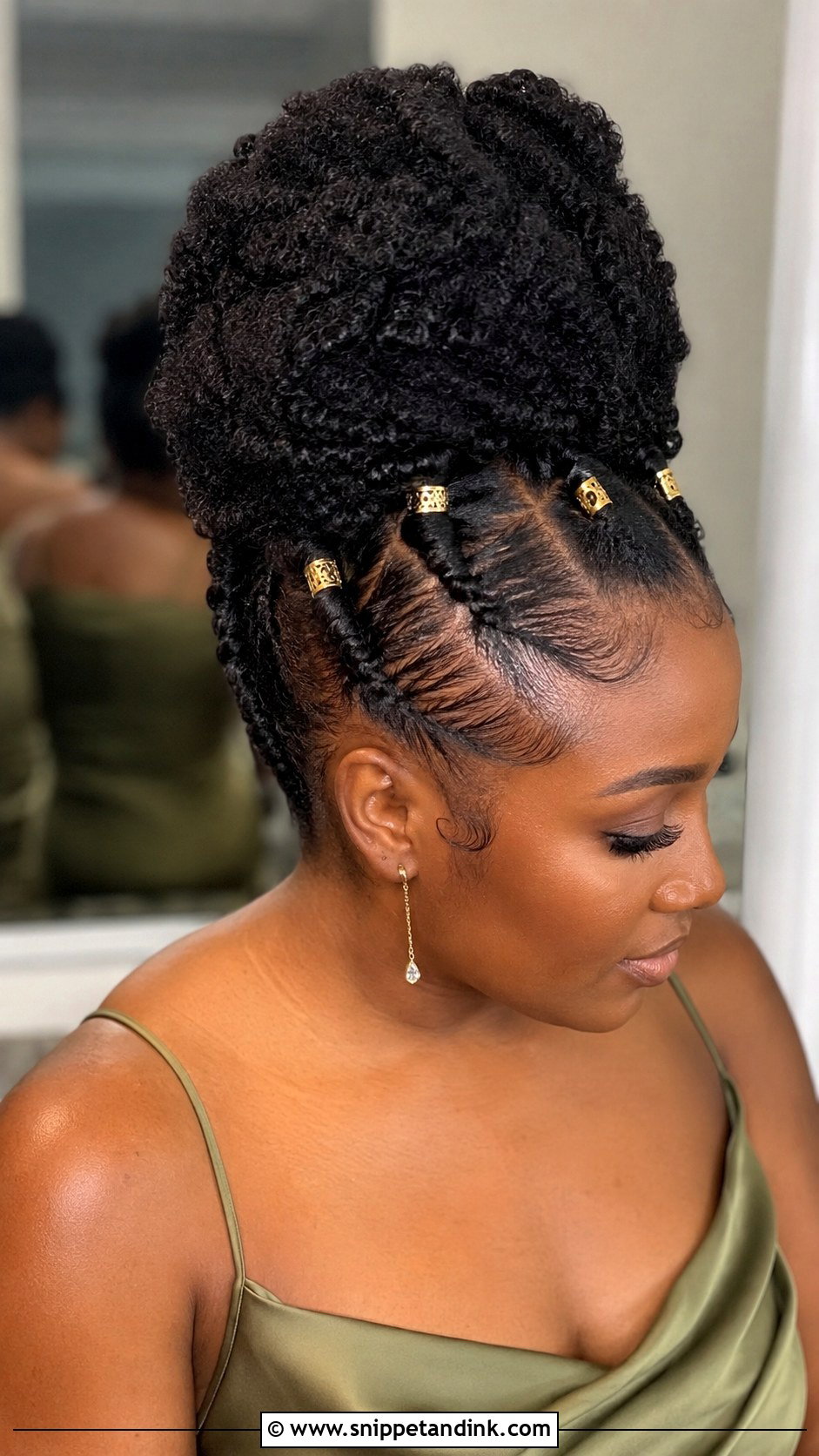 Natural Hair Bridesmaid Updo - Snippet and Ink - 25 Bridesmaids Hairstyles Updo