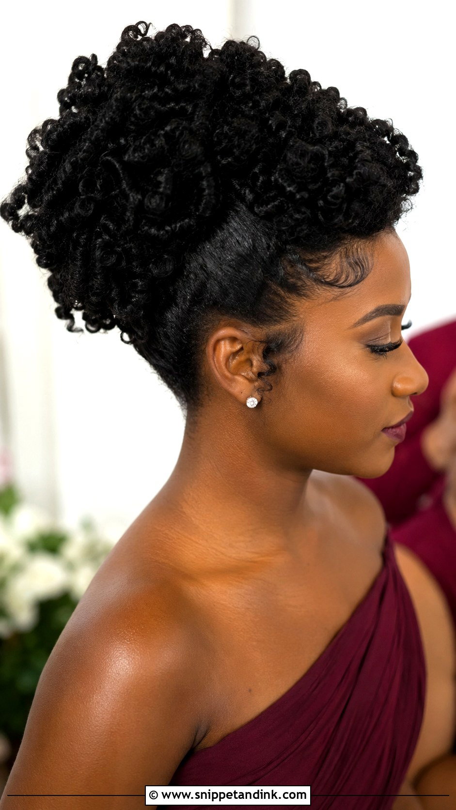 Natural Hair Bridesmaid Updo - Snippet and Ink - 35 Bridesmaid Updo Hairstyles