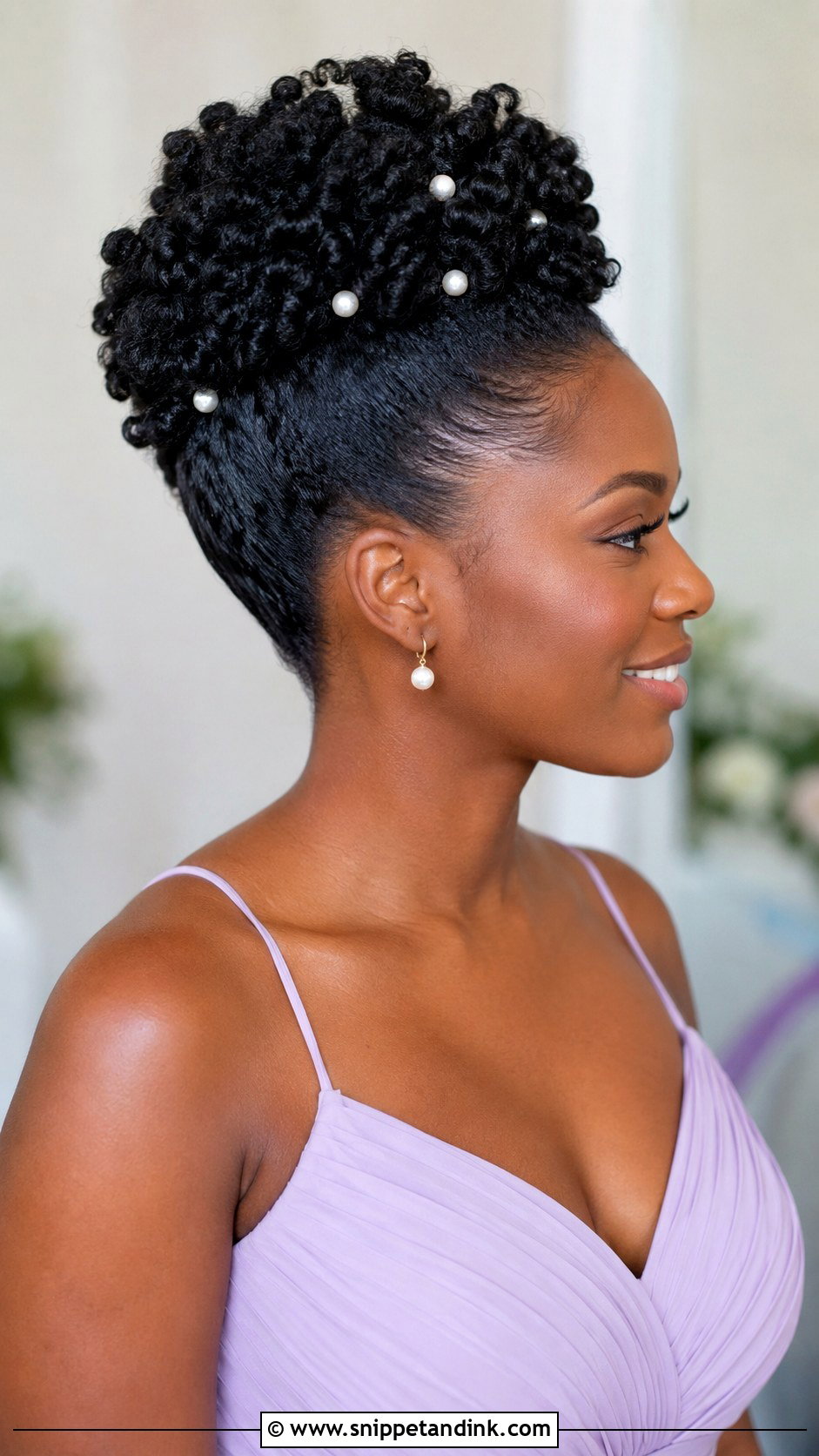 Natural Hair Bridesmaid Updo - Snippet and Ink - 20 Summer Wedding Hairstyles Bridesmaid