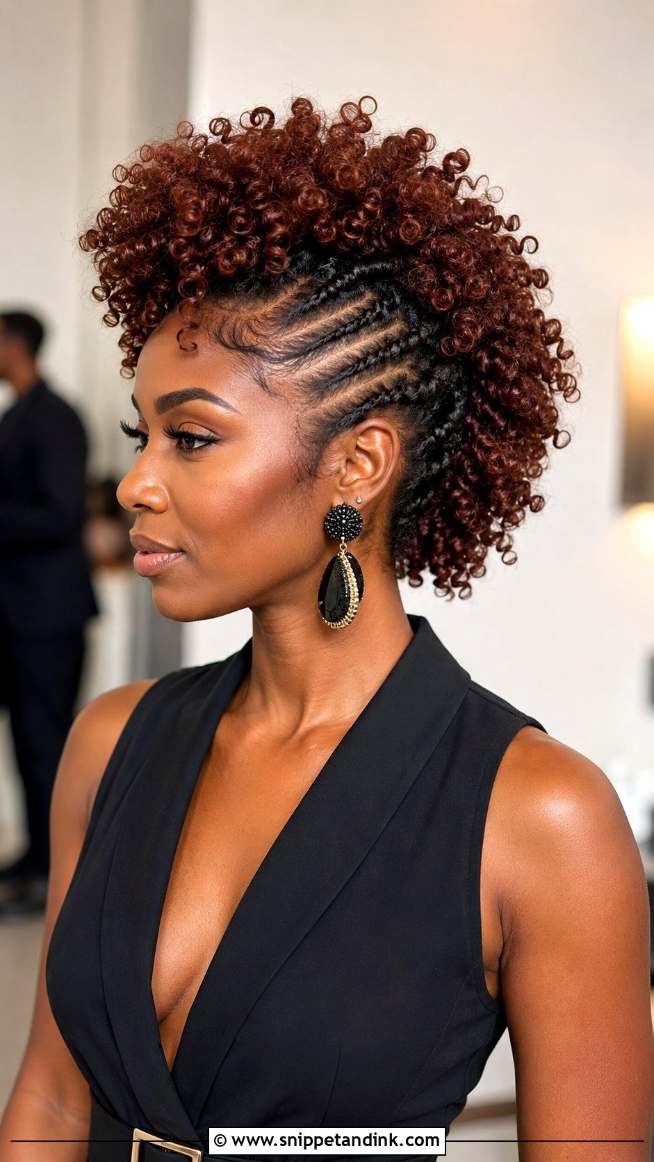 Natural Hair Frohawk For Wedding Guest - Snippet and Ink - 15 Natural Hair Styles for Wedding Guests