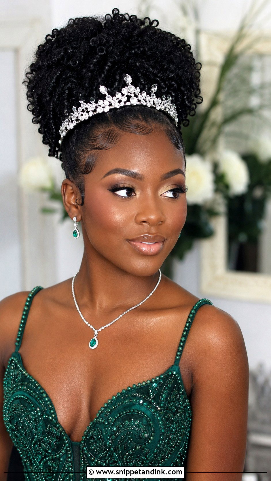 Natural Hair Prom Hairstyle With Tiara - Snippet and Ink - 15 Prom Hairstyles with Tiara