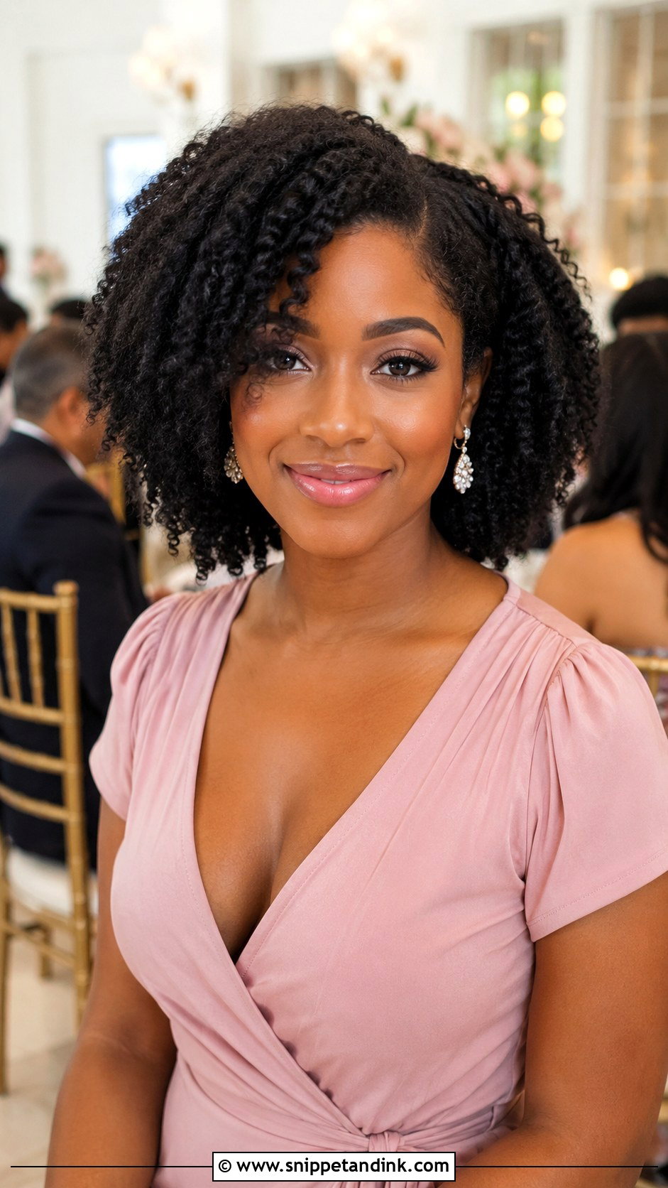Natural Hair Twist Out For Wedding Guest - Snippet and Ink - 15 Natural Hair Styles for Wedding Guests