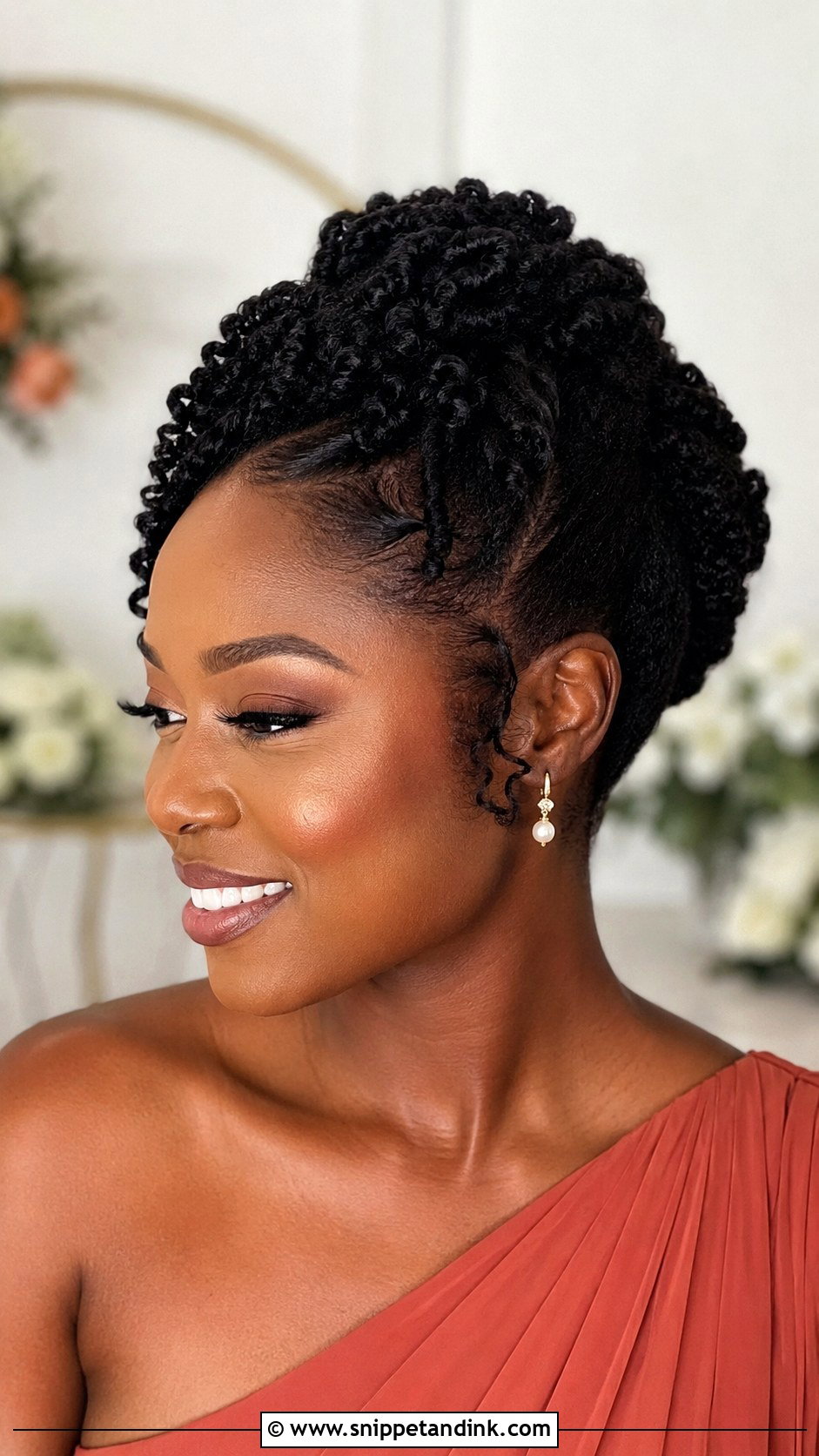 Natural Hair Updo Bridesmaid Hair - Snippet and Ink - 25 Hair for Wedding Bridesmaid Ideas
