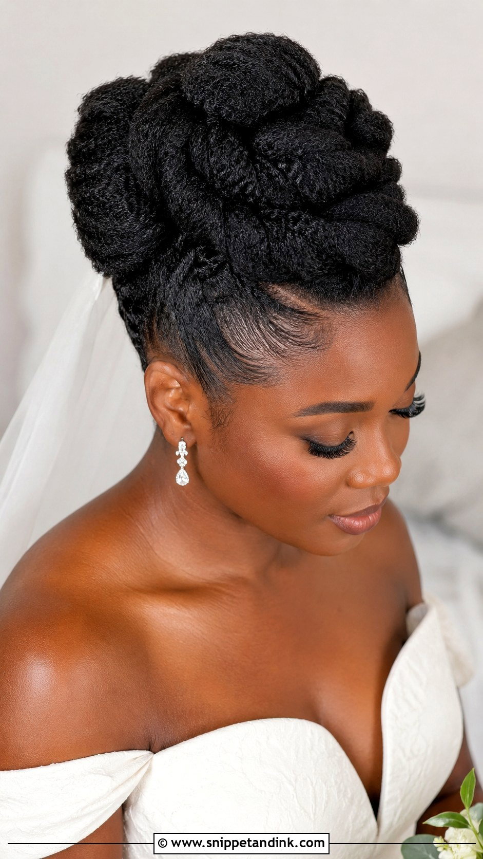 Natural Hair Updo Wedding Hair - Snippet and Ink - 20 Formal Wedding Hair Ideas