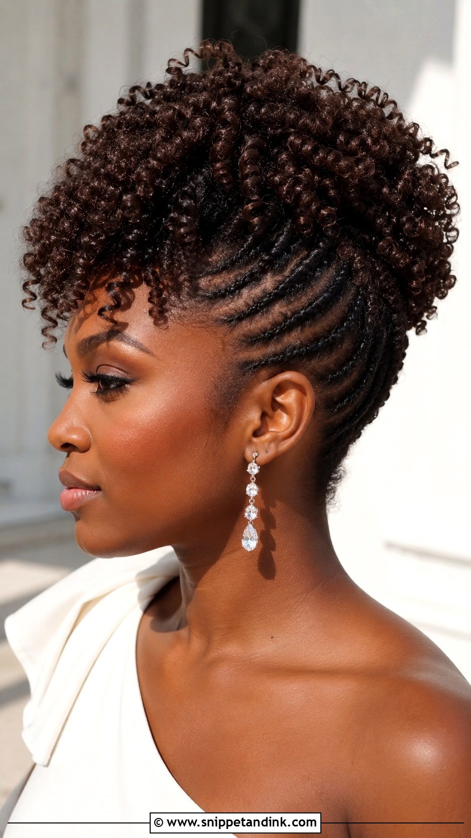 Natural Hair Wedding Guest Frohawk - Snippet and Ink - 15 Natural Hair Wedding Guest Styles