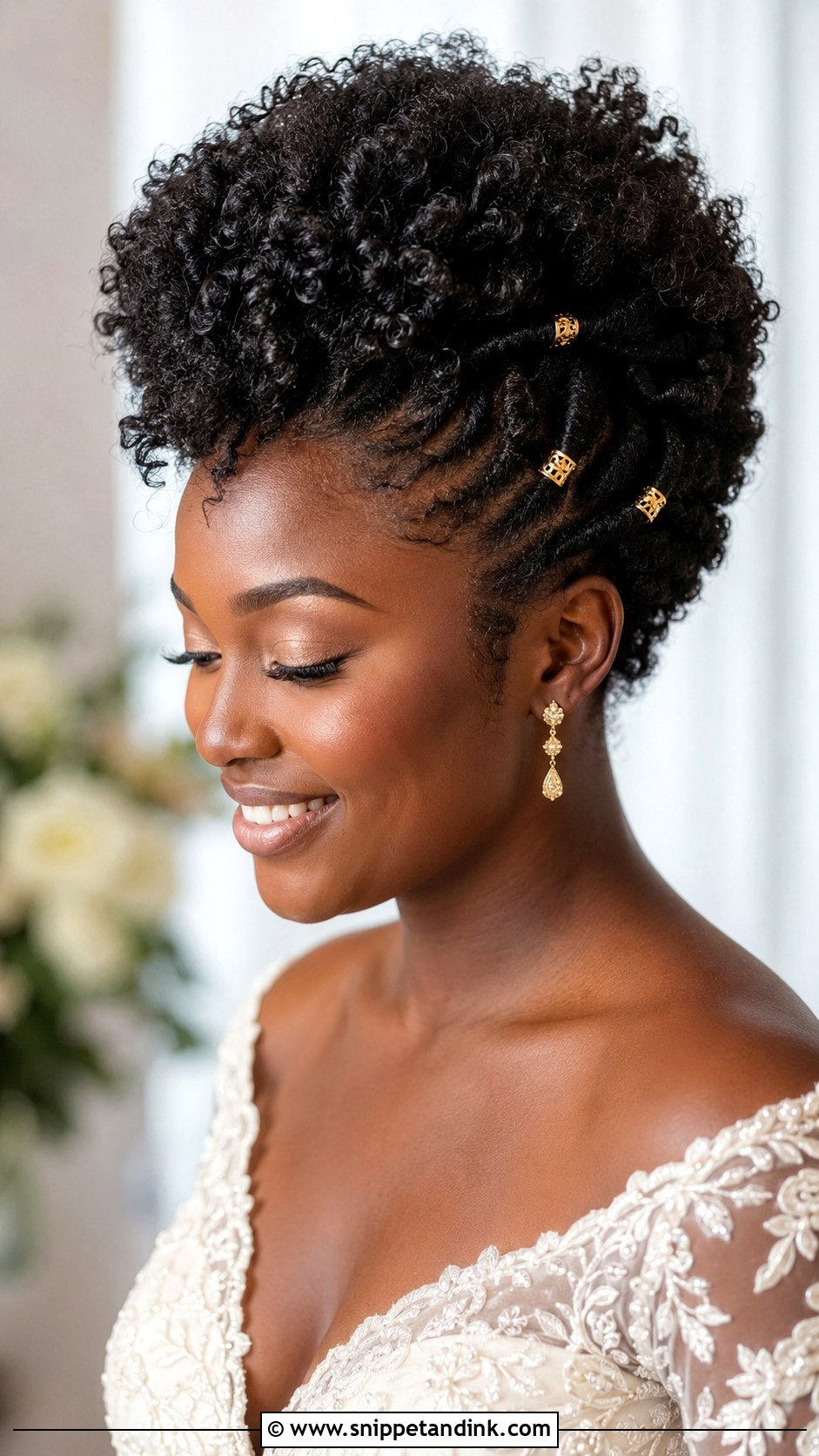 Natural Hair Wedding Hairstyle - Snippet and Ink - 15 Hairstyles for Weedings