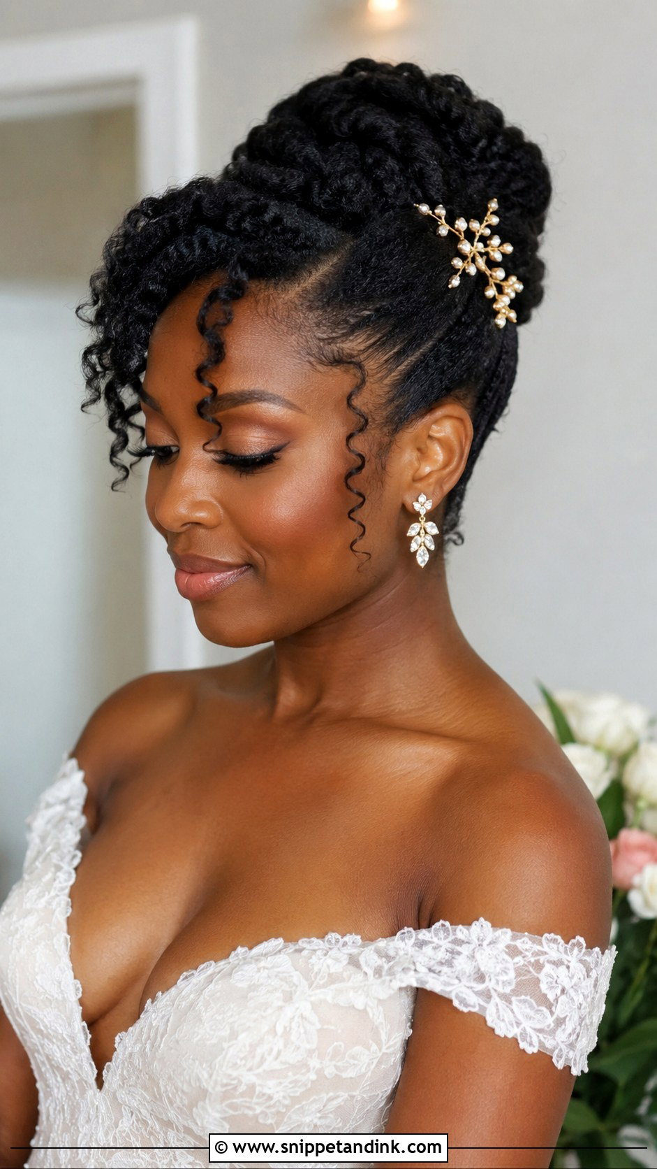 Natural Hair Wedding Hairstyle - Snippet and Ink - 20 Hairstyles for Occasions Weddings