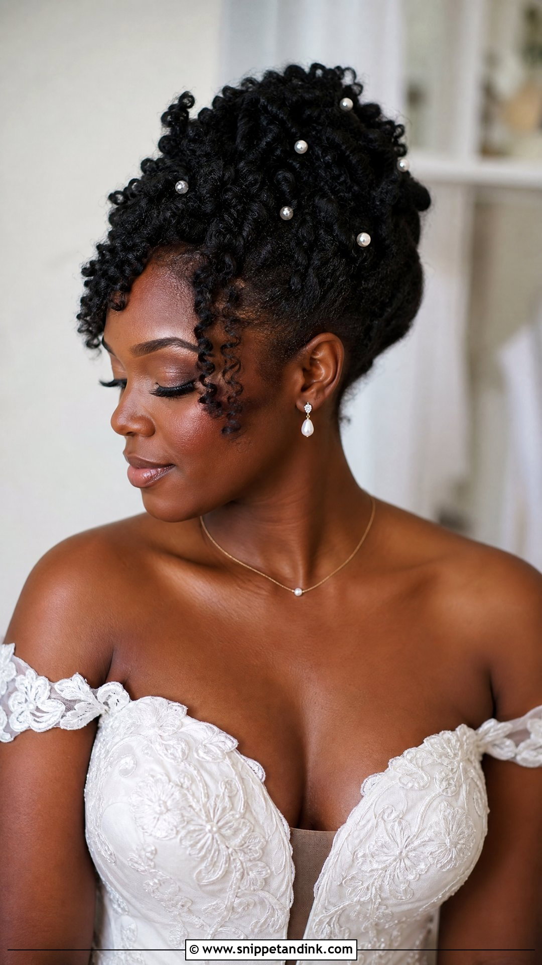 Natural Hair Wedding Hairstyle - Snippet and Ink - 20 Wedding Day Hairstyle Ideas