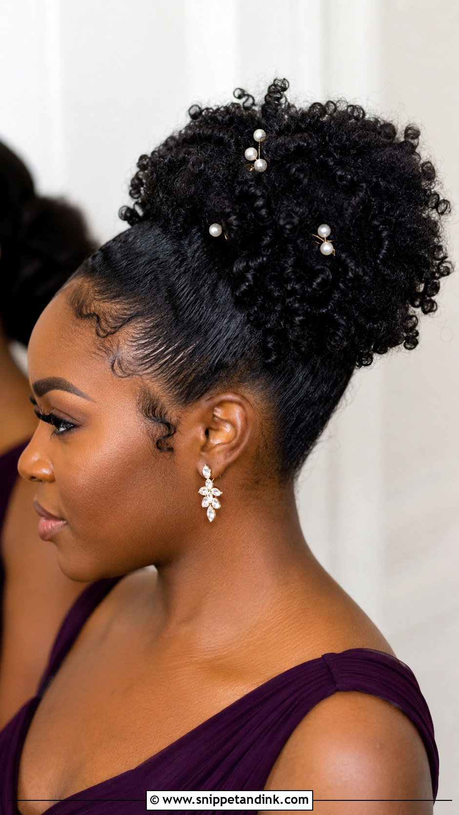 Natural Hair Wedding Hairstyle - Snippet and Ink - 30 Wedding Hairstyles for Bridesmaids