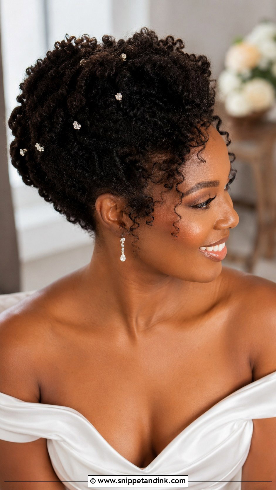 Natural Hair Wedding Updo For Black Women - Snippet and Ink - 15 Wedding Hair Updo Black Women Ideas