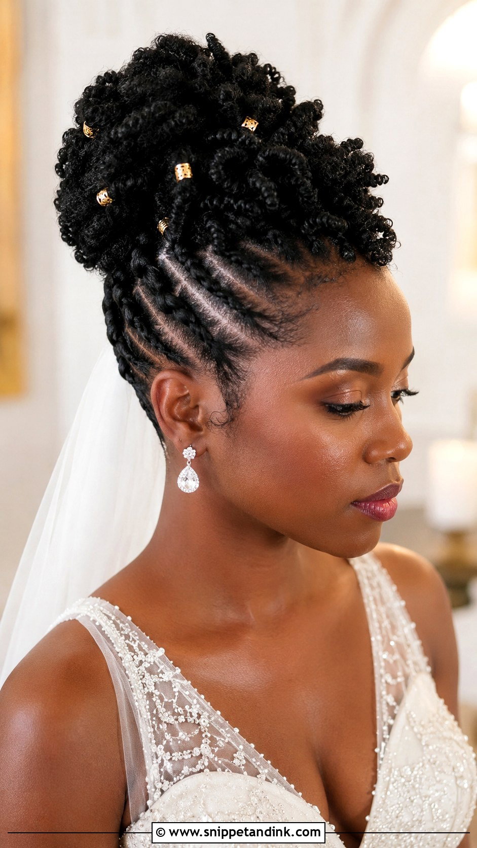 Natural Hair Wedding Updo - Snippet and Ink - 15 Hairstyles for Women in Wedding