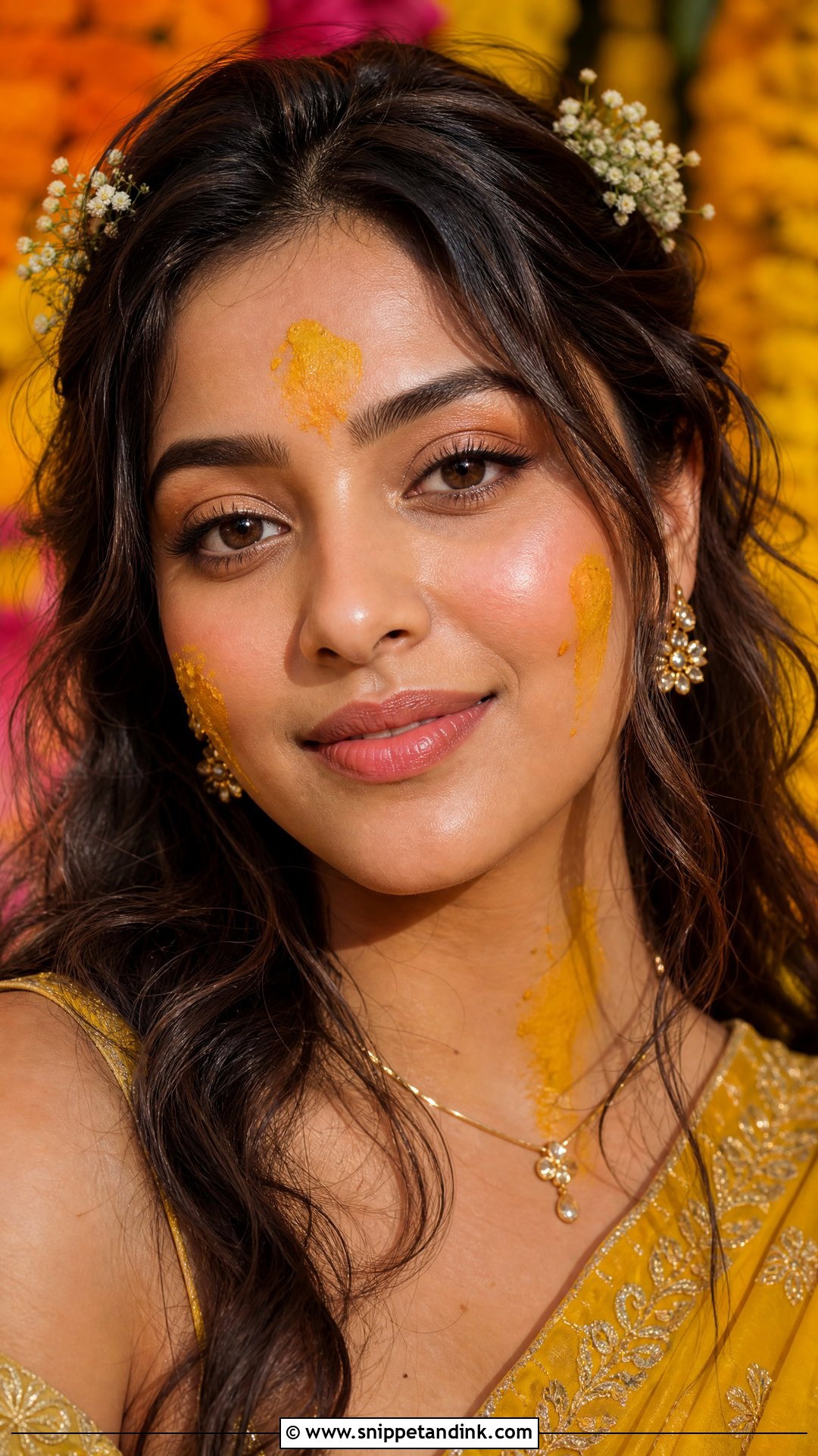 Natural Haldi Makeup Look - Snippet and Ink - 25 Haldi Makeup Look for Bride Ideas