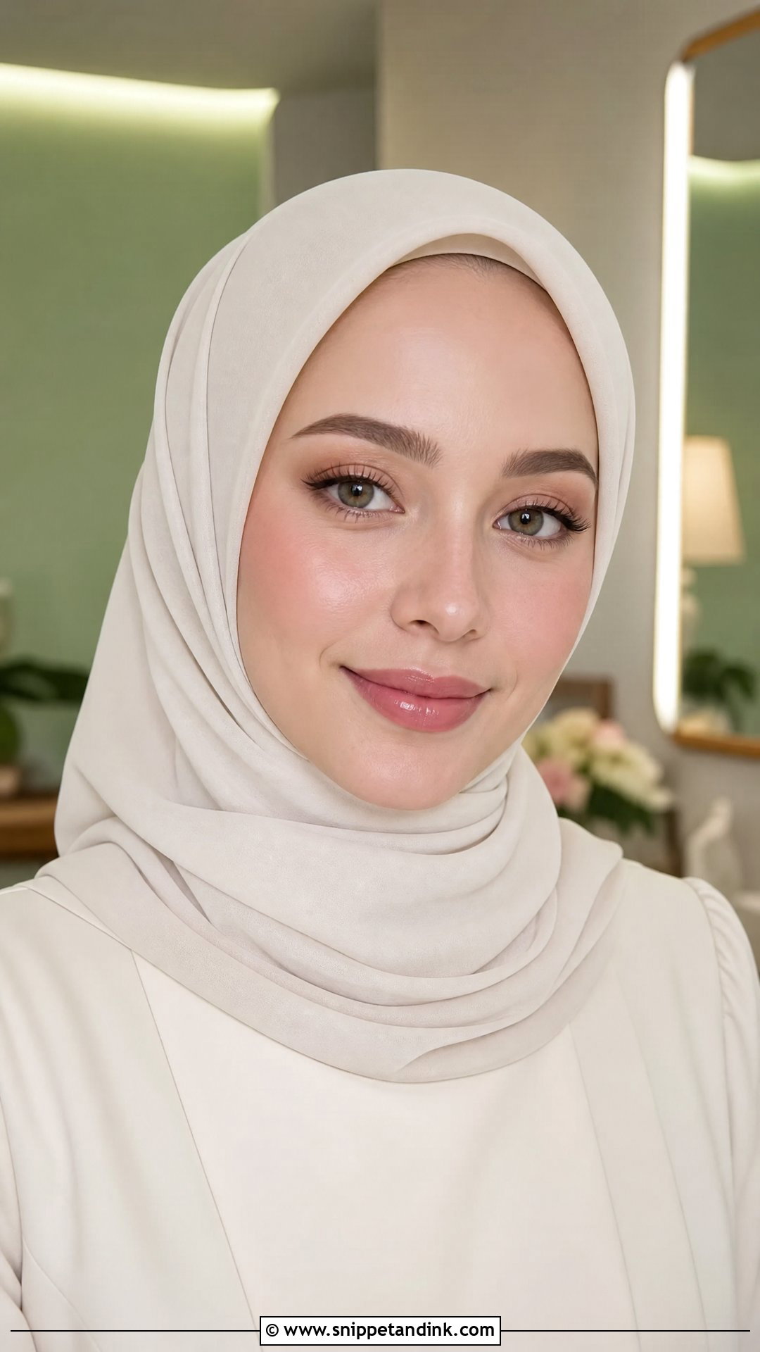 Natural Hijab Bridal Makeup - Snippet and Ink - 20 Hijab Wedding Makeup Look Ideas