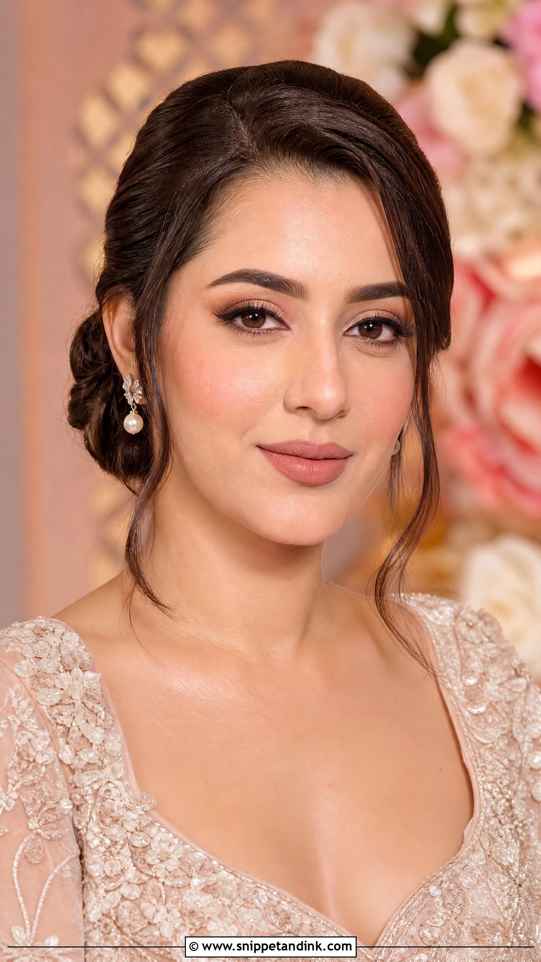 Natural Indian Bridal Makeup With Soft Matte Eyes - Snippet and Ink - 25 Natural Indian Bridal Makeup Ideas