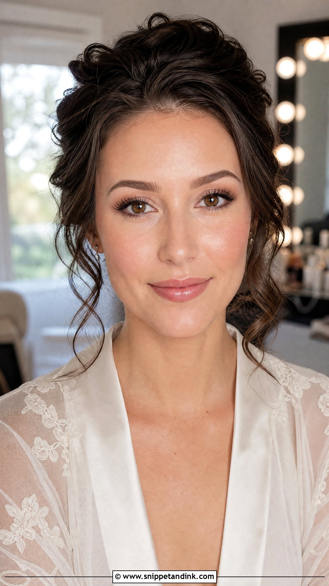 Natural Lash Bridal Makeup For Brown Eyes - Snippet and Ink - 25 Natural Bridal Makeup for Brown Eyes Brunettes
