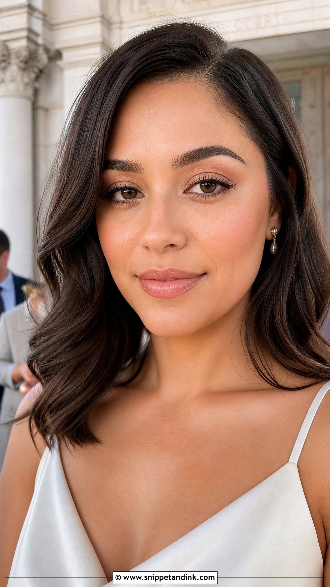 Natural Peach Bridal Makeup - Snippet and Ink - 20 Peachy Bridal Makeup Ideas