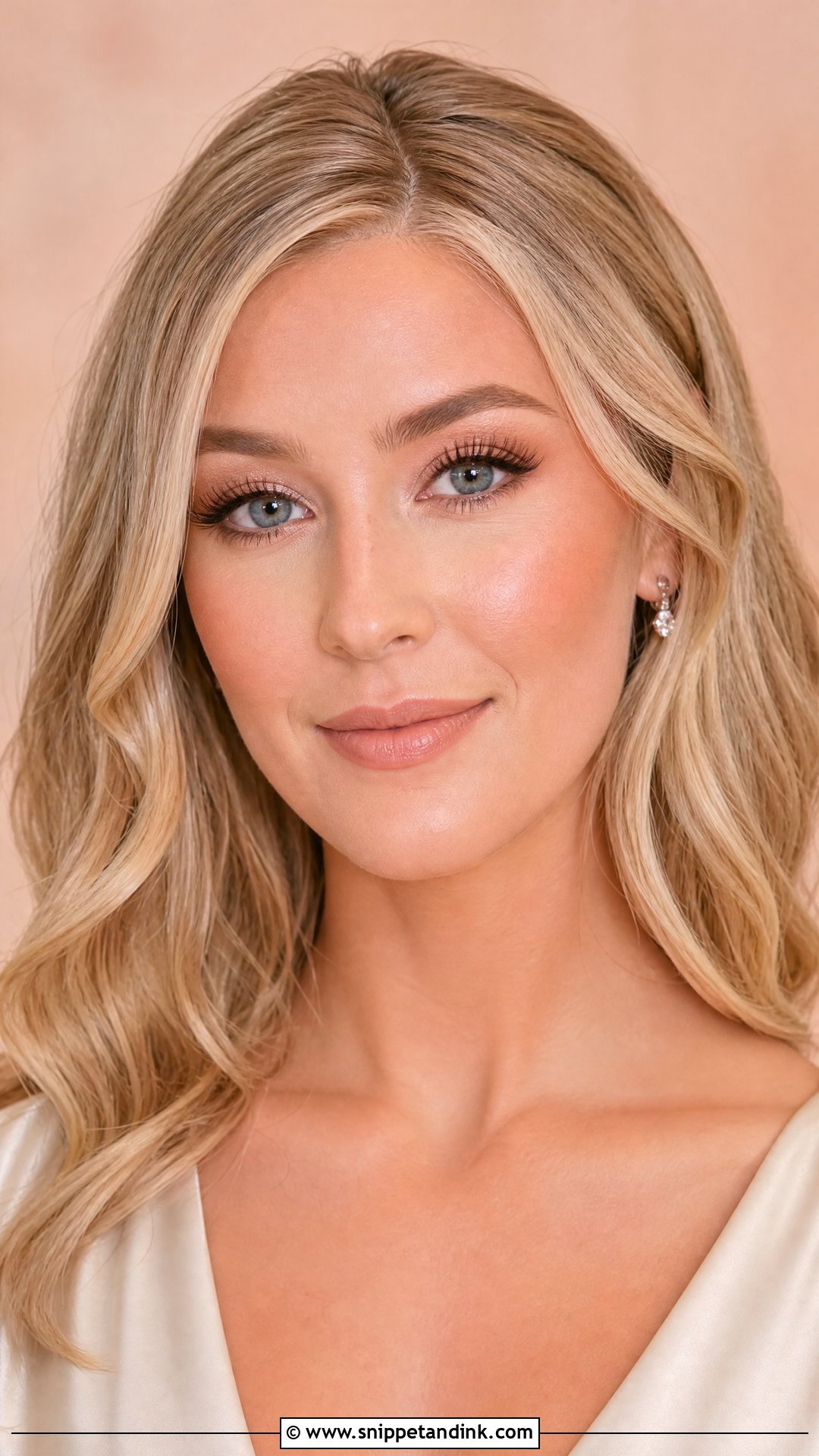 Natural Peach Bridal Makeup - Snippet and Ink - 20 Peachy Wedding Makeup Ideas