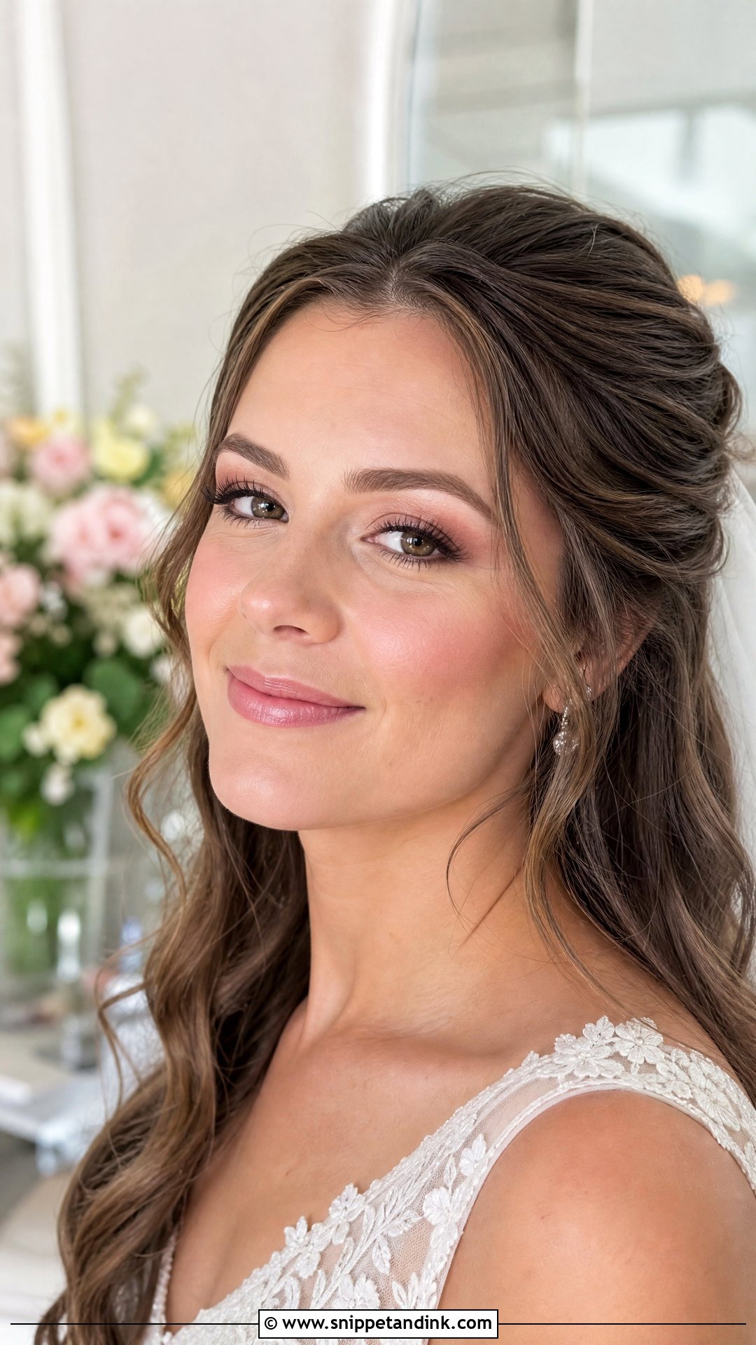 Natural Pink Bridal Makeup - Snippet and Ink - 20 Natural Makeup for Wedding Bride Ideas