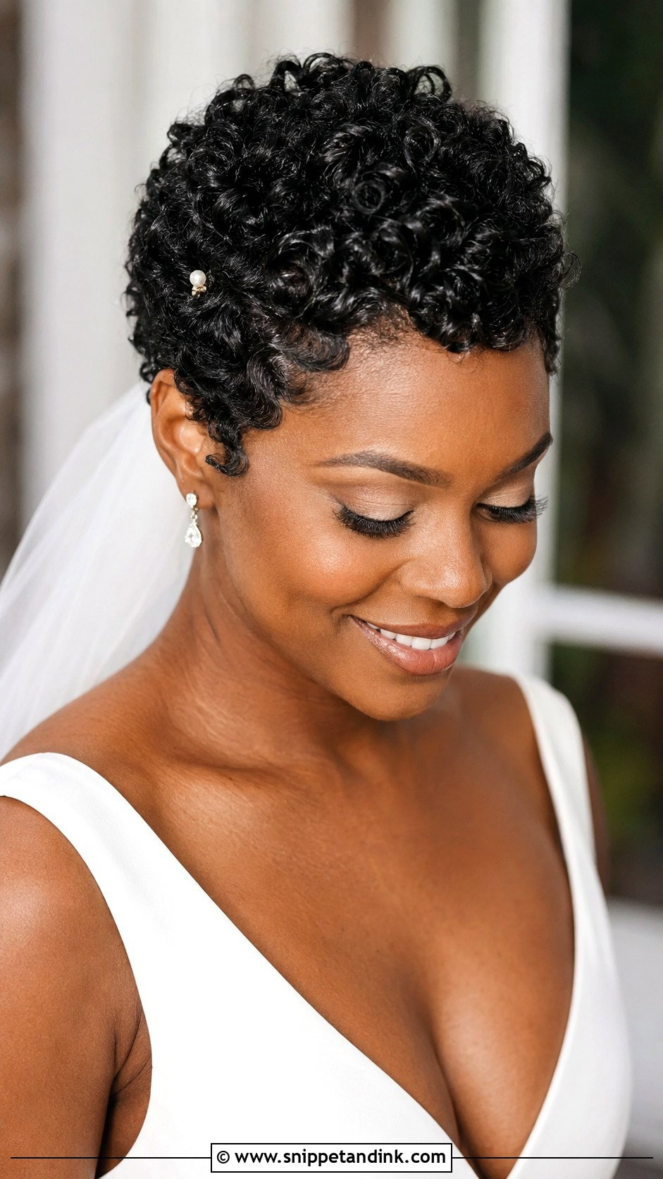 Natural Pixie Wedding Hairstyle - Snippet and Ink - 15 Wedding Hairstyles for Pixie Haircut